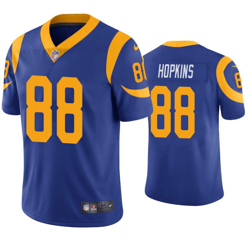 Men Los Angeles Rams #88 Brycen Hopkins Nike Royal Limited NFL Jersey